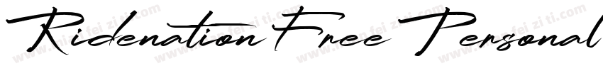 Ridenation Free Personal Use Scrip字体转换